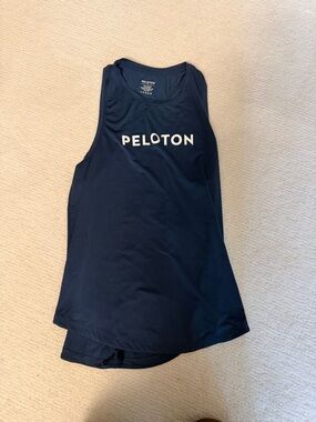 Peloton Navy Athletic Logo Tank size M